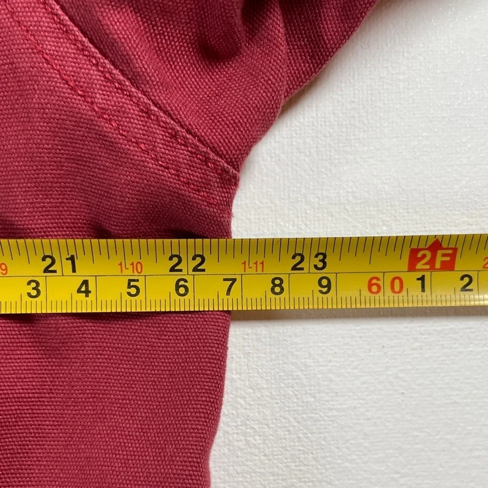 Beau Brummel Red Button-Up Long Sleeve Men’s 100% Cotton Shirt - Large